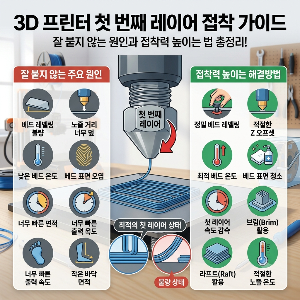 레이어 접착 가이드